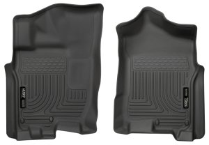 Nissan Titan XD Floor Mats - Front - Husky Liners - WeatherBeater - Black - 2016 Nissan Titan XD Floor Mats - Front - Husky Liners - WeatherBeater - Black - 2016
